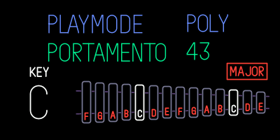 Scale mode set to C major