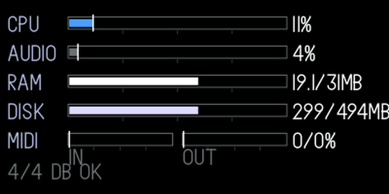 Resource monitor disk and database detail page.